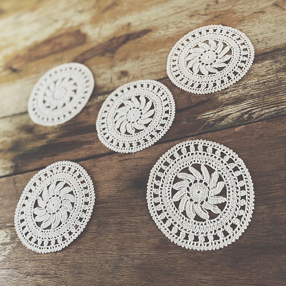 Vintage Coasters Hand Crocheted Boho HP🌵 - Picture 6 of 12